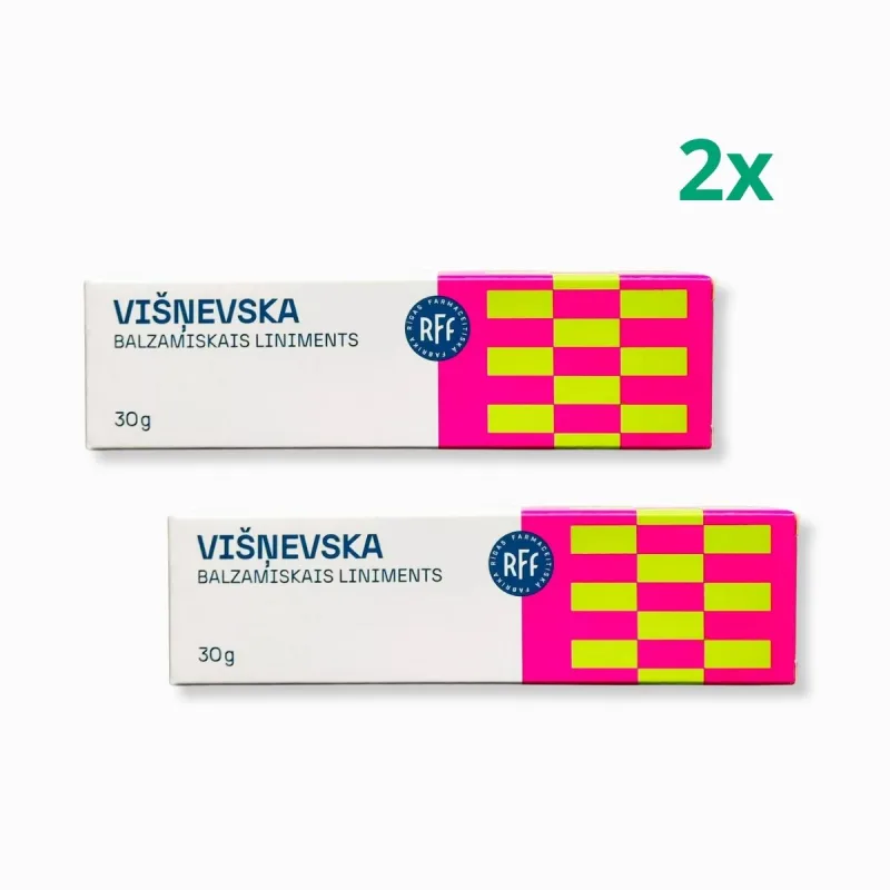 HealthNA Zvýhodnený set: 2x Višnevského balzam na revitalizáciu pokožky - 30g -