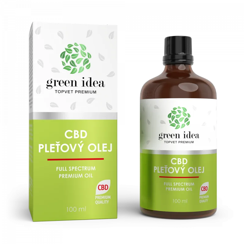 Green idea CBD pleťový olej 100 ml -