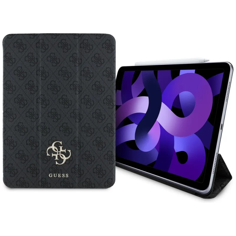 Guess GUFC11RM24PS4SGK iPad Air 11" 2024 čierne/čierne magnetické 4G veľké logo