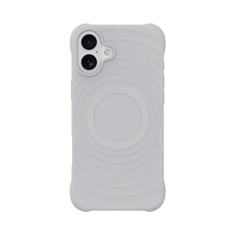 Devia kryt Ripple Magnetic Shockproof TPU Case pre iPhone 16 - White…