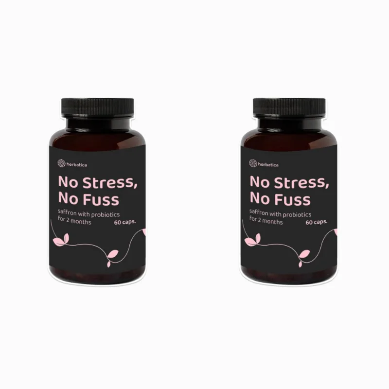 Herbatica Zvýhodnený set: 2 x Bez stresu a starostí - šafran s probiotikami - 60 kapsúl -