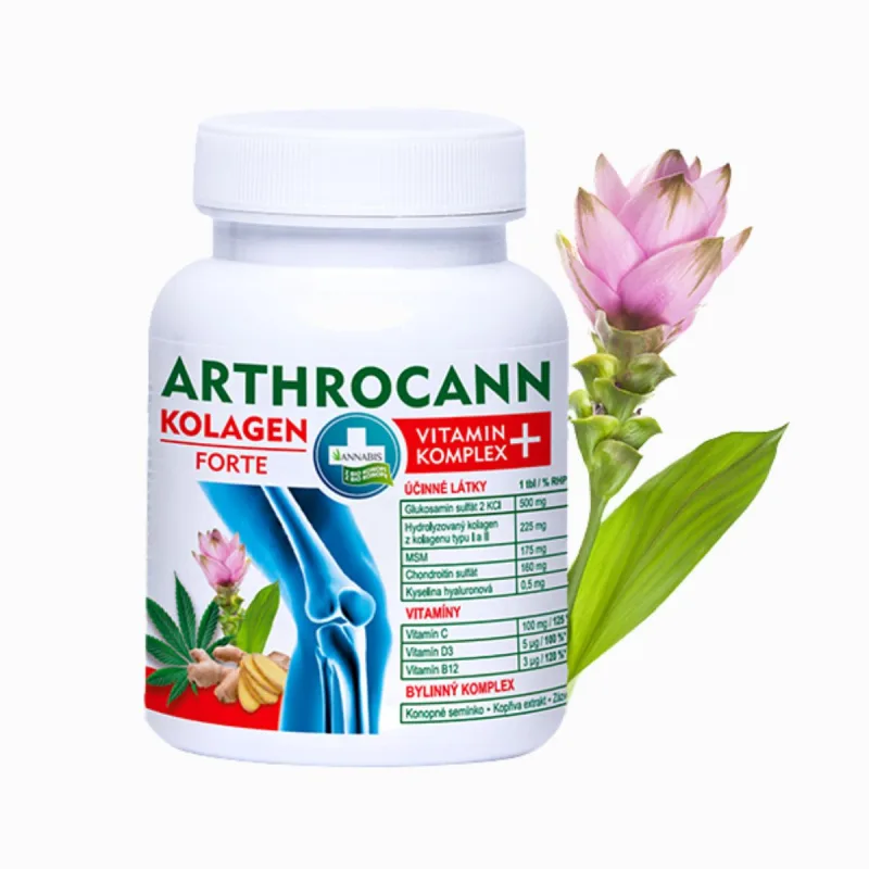 Annabis ARTHROCANN KOLAGÉN FORTE vitamínový komplex + kĺbová výživa - 60 tabliet -