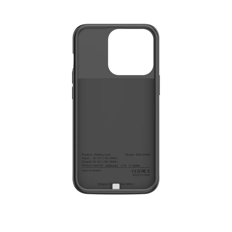 Tech-Protect PowerCase pre iPhone 14 / 14 Pro s 4800mAh powerbankou – čierna
