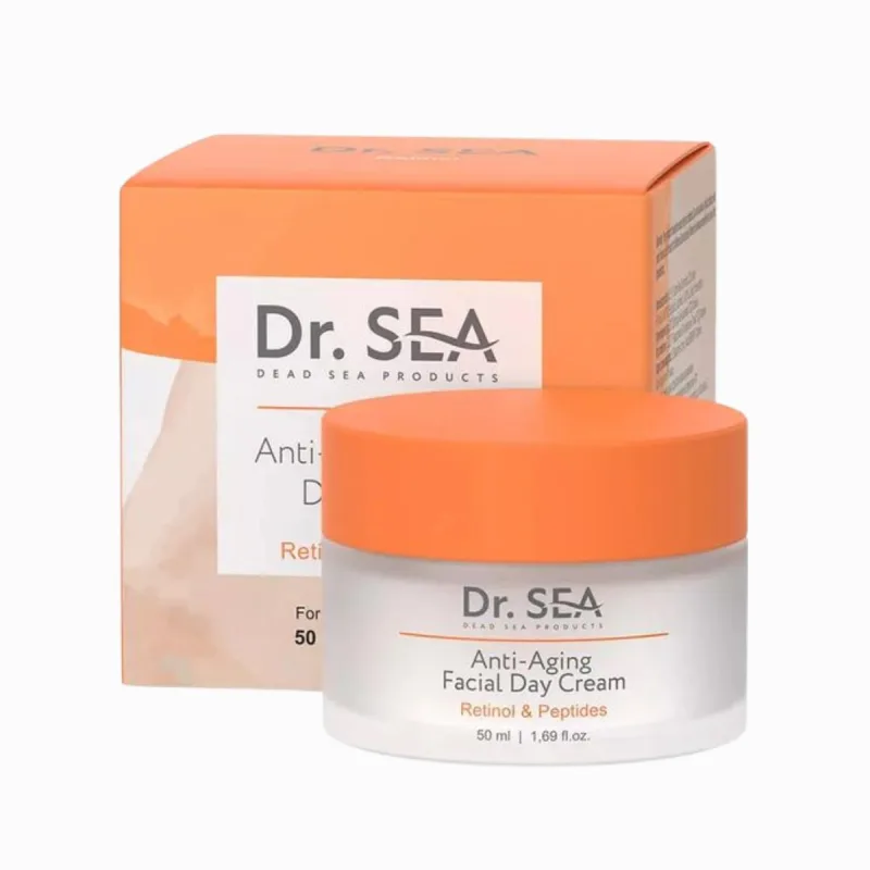 Dr. Sea Anti-aging denný krém na tvár s retinolom a peptidmi - 50 ml -