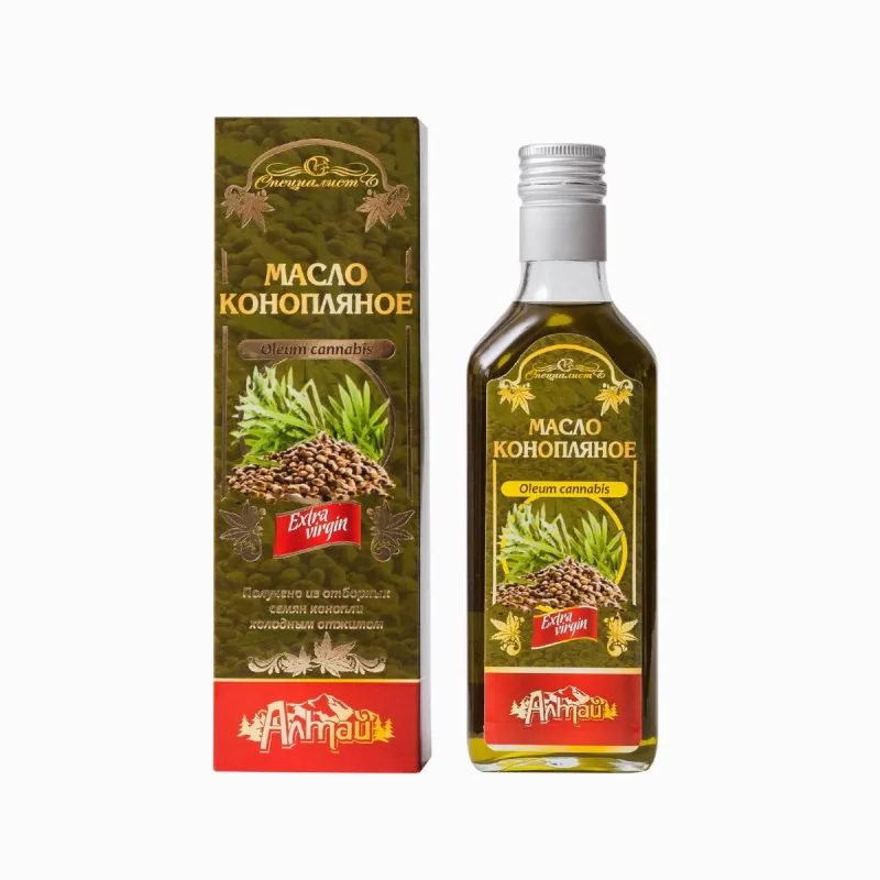 Specialist 100% konopný olej, za studena lisovaný, panenský - Objem: 250 ml