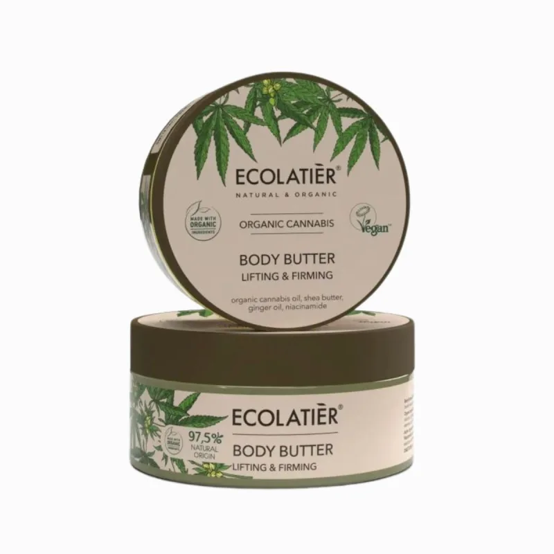 EcoLatier Telové maslo spevňujúce Organic Cannabis - 200 ml -
