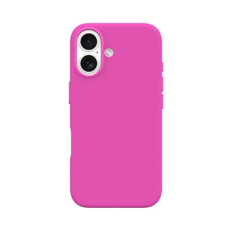 Devia kryt Nature Series Silicone Magnetic Case pre iPhone 16 - Rose Red