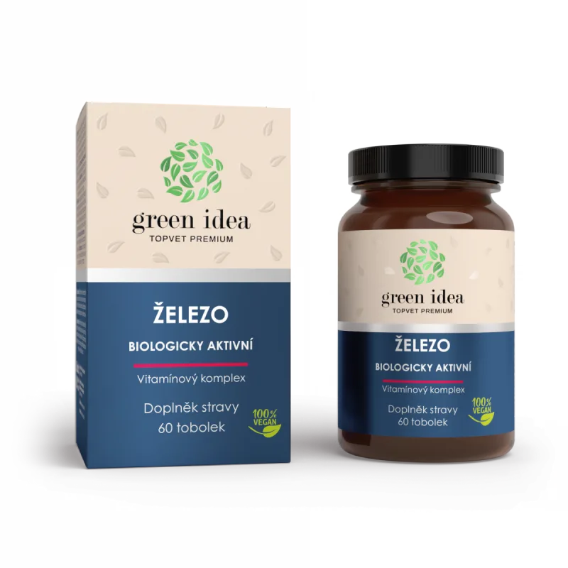 Green idea Železo - vitamínový komplex - 60 kapsúl -
