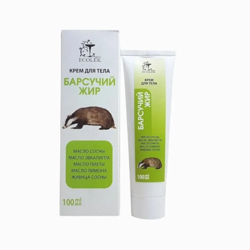 Ecolek Jazvečia masť (tuk) – telový krém – 100 ml –