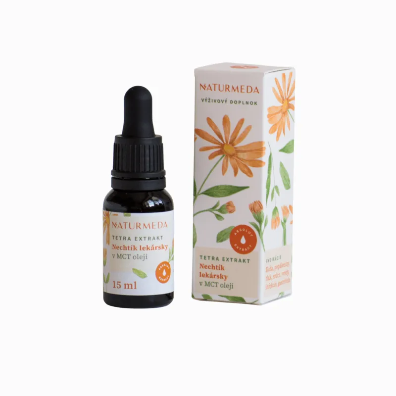 Naturmeda Nechtík lekársky – Tetra bylinný extrakt – 15 ml –
