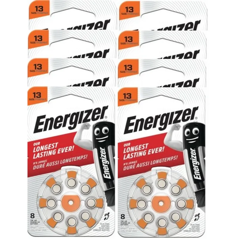 ENERGIZER AC13 / PR48 baterie do naslouchadel. Balení 8xBL8.