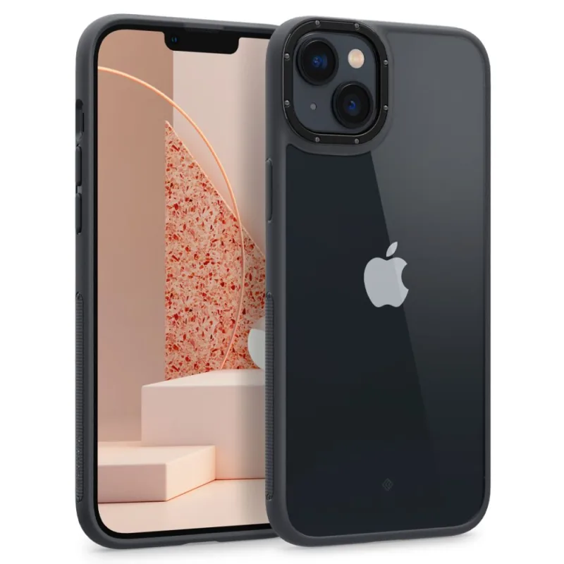 Puzdro Caseology Skyfall na iPhone 14 Plus – matné čierne