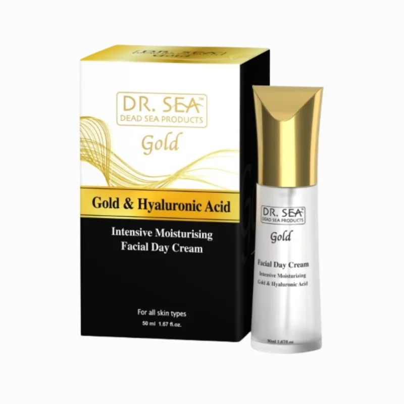 Dr. Sea Denný pleťový intenzívny krém s kozmetickým zlatom a kyselinou hyaluronovou - 50ml -