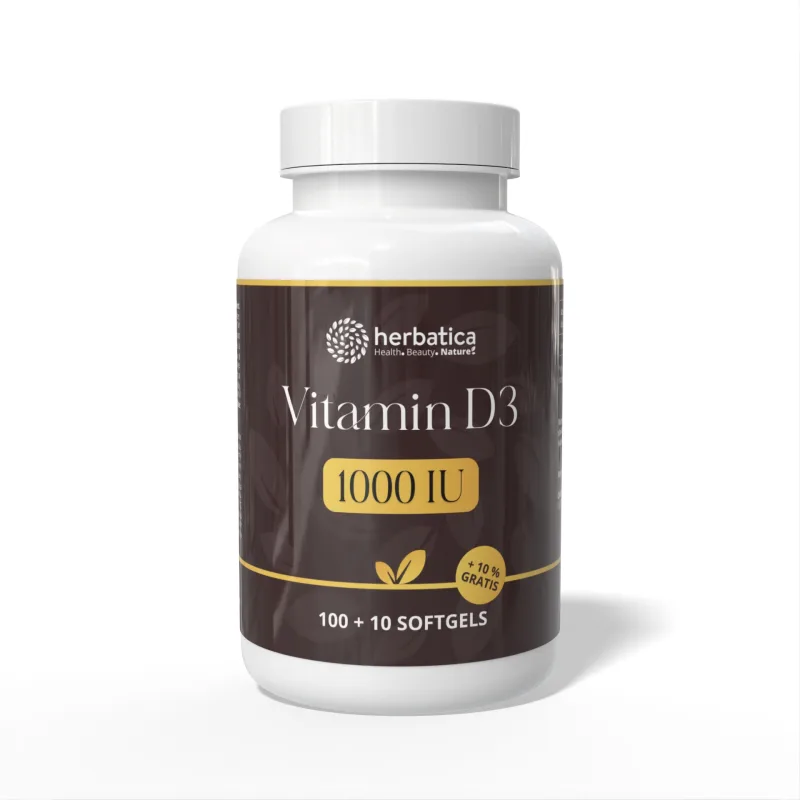 Herbatica Vitamín D3 1000 IU - 110 tabliet -