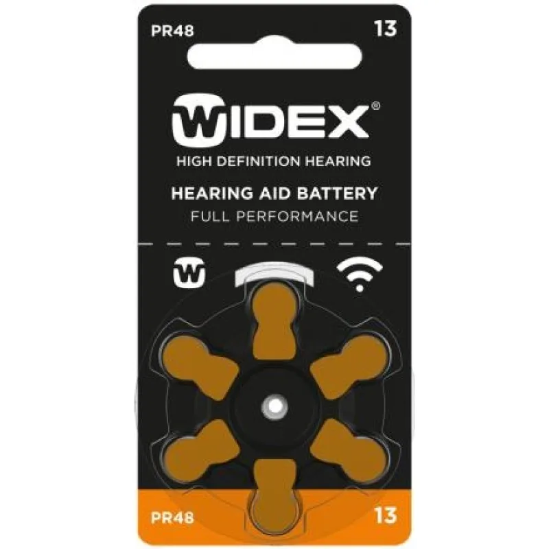 WIDEX 13 / PR48 značkové baterie do naslouchadel, blistr 6ks.