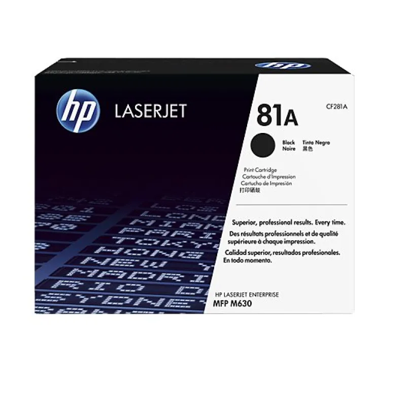 Čierna originálna tonerová kazeta HP 81A LaserJet CF281A