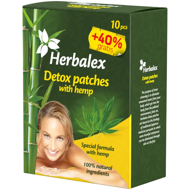 Green idea Herbalex – Detoxikačné náplasti s konope – 14 ks –