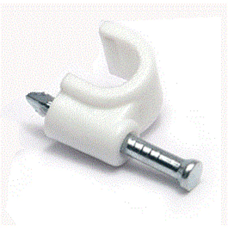 DATACOM Káblová príchytka (10mm) biela 100ks 9356