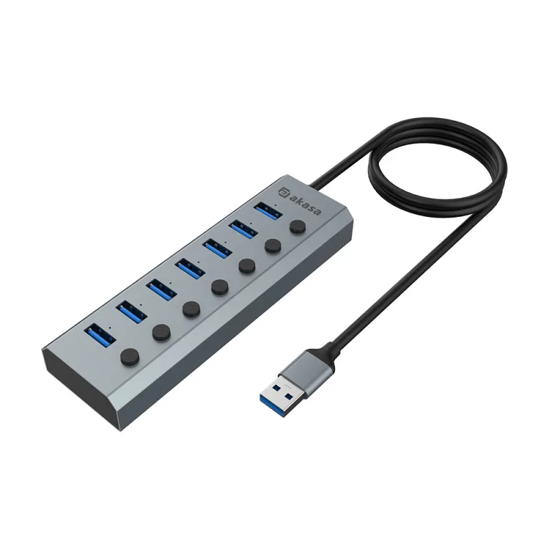 AKASA USB hub Connect 7 IPS 7-Port AK-HB-21BKCM