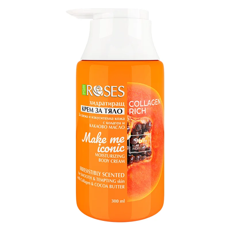 NATURE OF AGIVA MAKE ME ICONIC hydratačný vyhladzujúci telový krém COLLAGEN+ s vôňou papáje 300 ml -