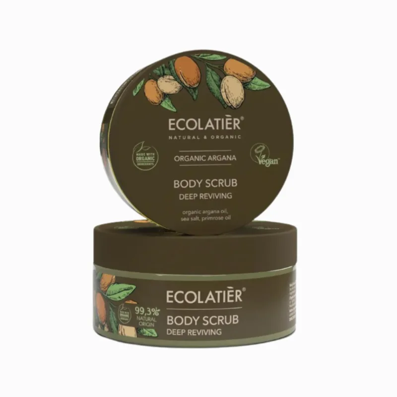 EcoLatier Telový peeling hĺbkovo vyživujúci Organic Argana- 300g -