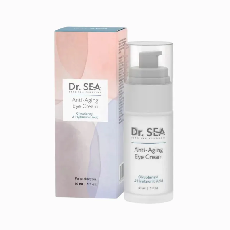 Dr. Sea Anti-aging očný krém s komplexom GLYCOTENSYL a kyselinou hyalurónovou, 30 ml -