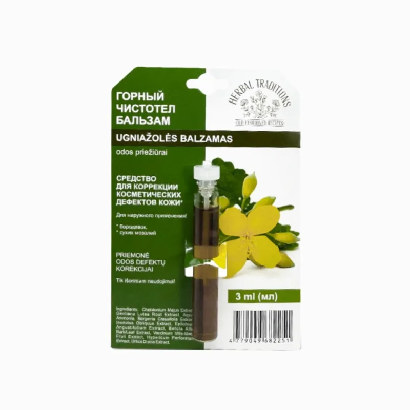 Herbal Traditions Horský lastovičník "čistoteľ" - elixír na bradavice - 3 ml -