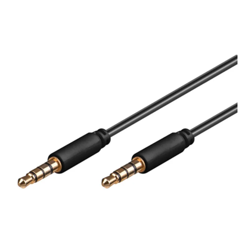 PremiumCord Jack 3.5mm 4 pinový M/ M 0, 5m kjack4mm05