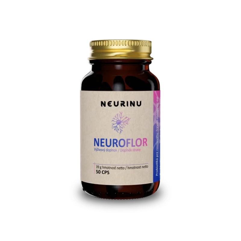 NEURINU Neuroflor probiotiká pre psychickú rovnováhu - 50 kapsúl