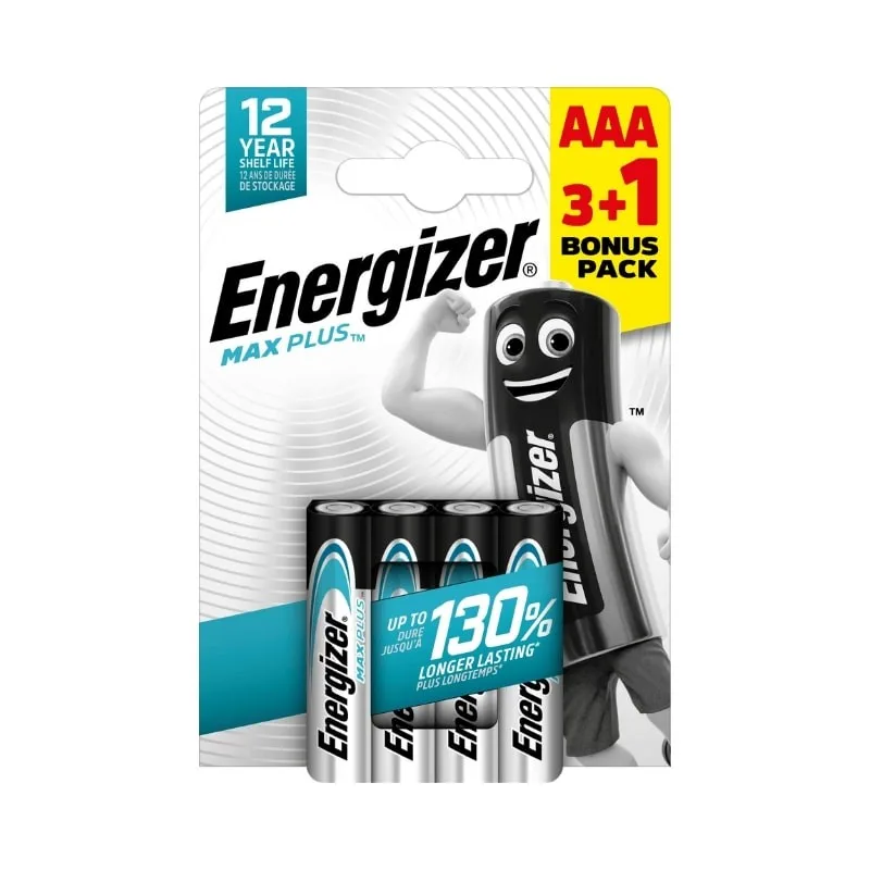 Energizer LR03/ 4 Max Plus AAA 3+1 zdarma EM008