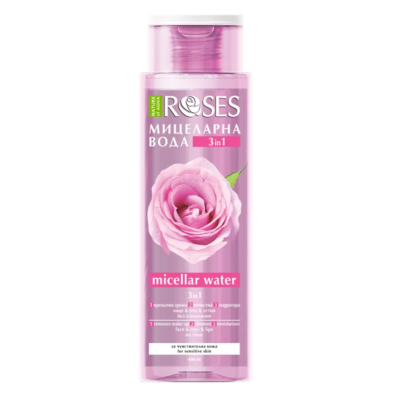 NATURE OF AGIVA HYDRA PLUS micelárna voda 3v1 pre citlivú pokožku 400 ml -