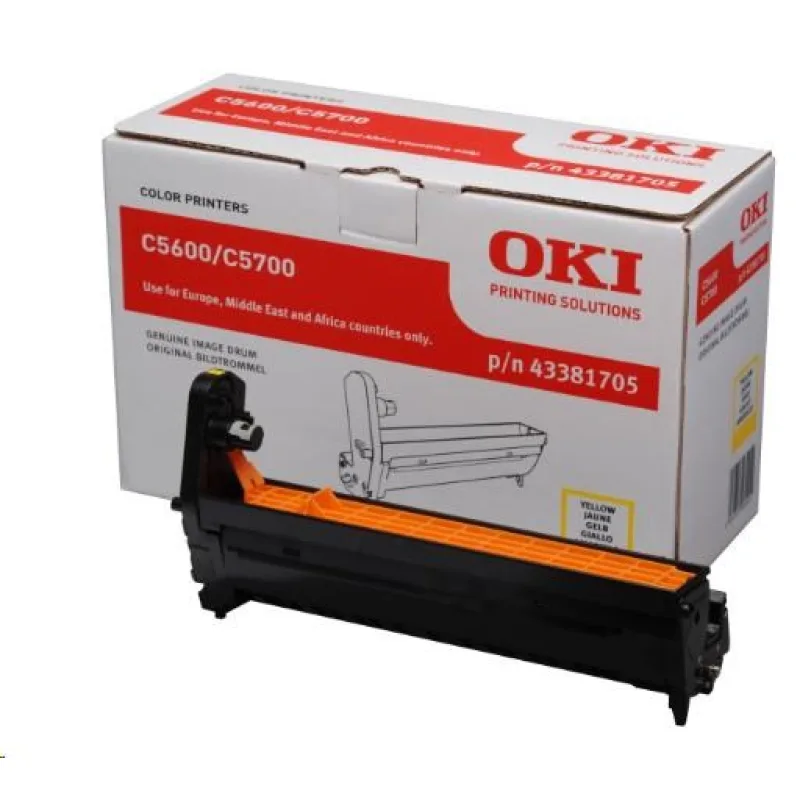 Oki Image. valec pre žltý toner pre C5600/ C5700 (20k) 43381705