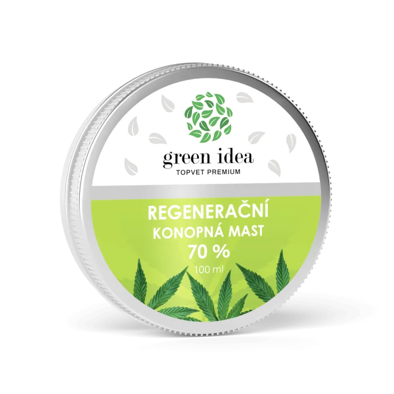 Green idea Konopná regeneračná masť 70 % 100 ml -