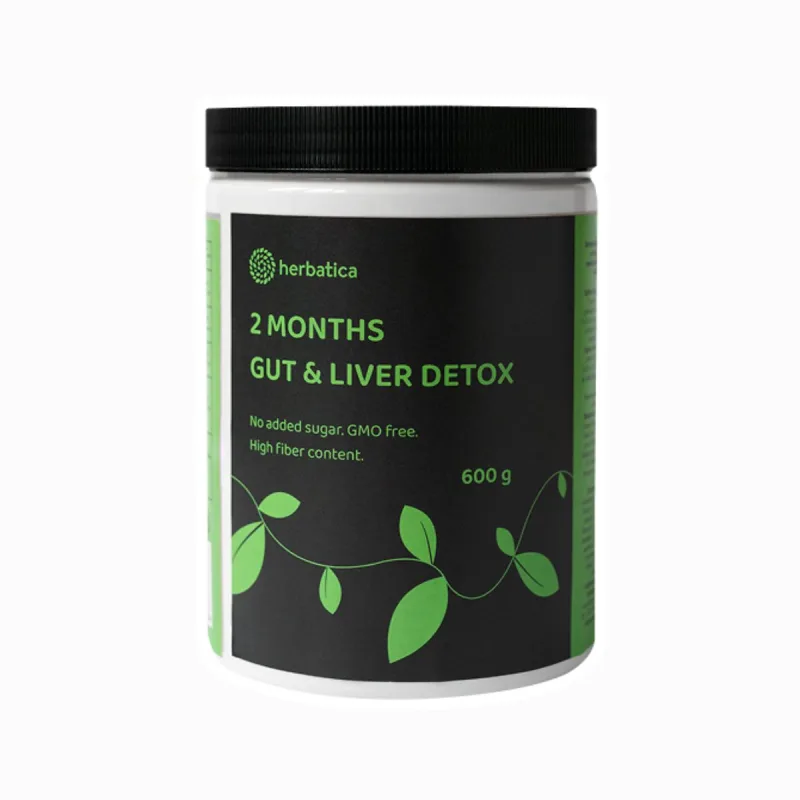 Herbatica Detoxikačná kúra na pečeň a črevá s pestrecom mariánskym a silou dvoch vláknin, 600g -