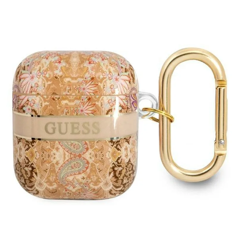 Guess GUA2HHFLD AirPods obal zlato/zlatý Paisley Strap Collection