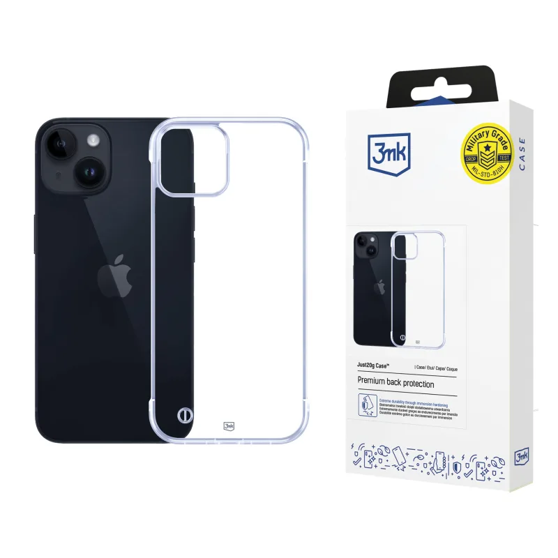 3mk ochranný kryt Just20g Clear Case pro Apple iPhone 16 5903108609487