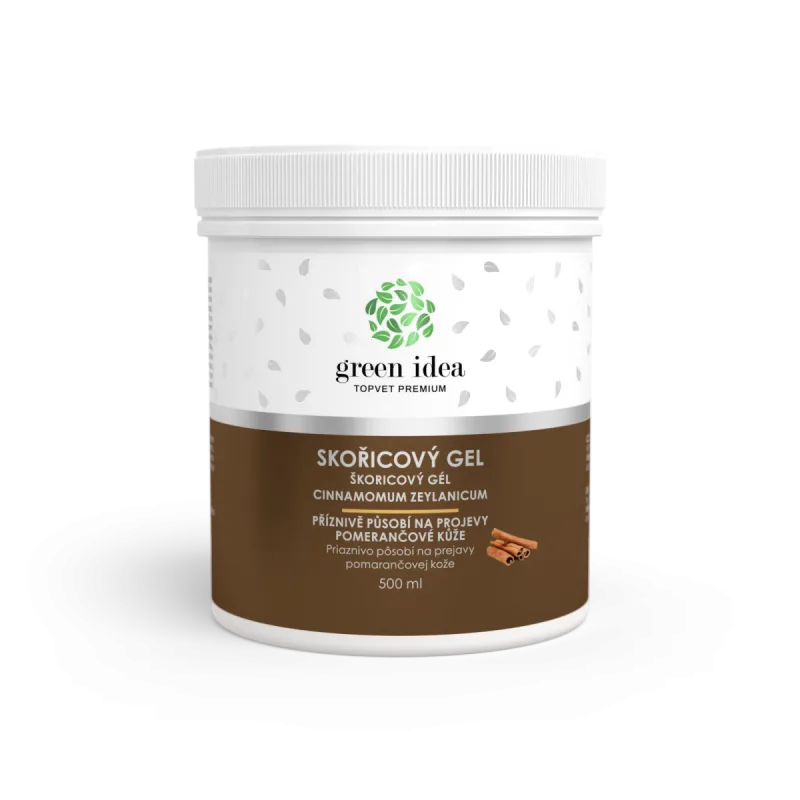Green idea Škoricový masážny gél 500 ml -