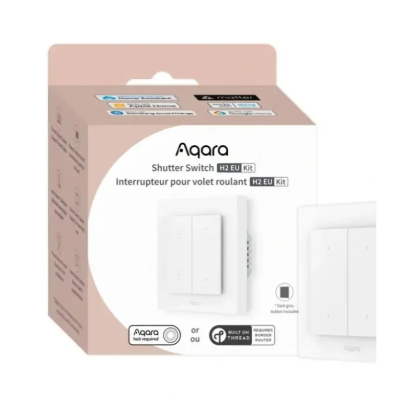 Aqara Smart Home Zigbee a Thread žalúziový vypínač H2 EU