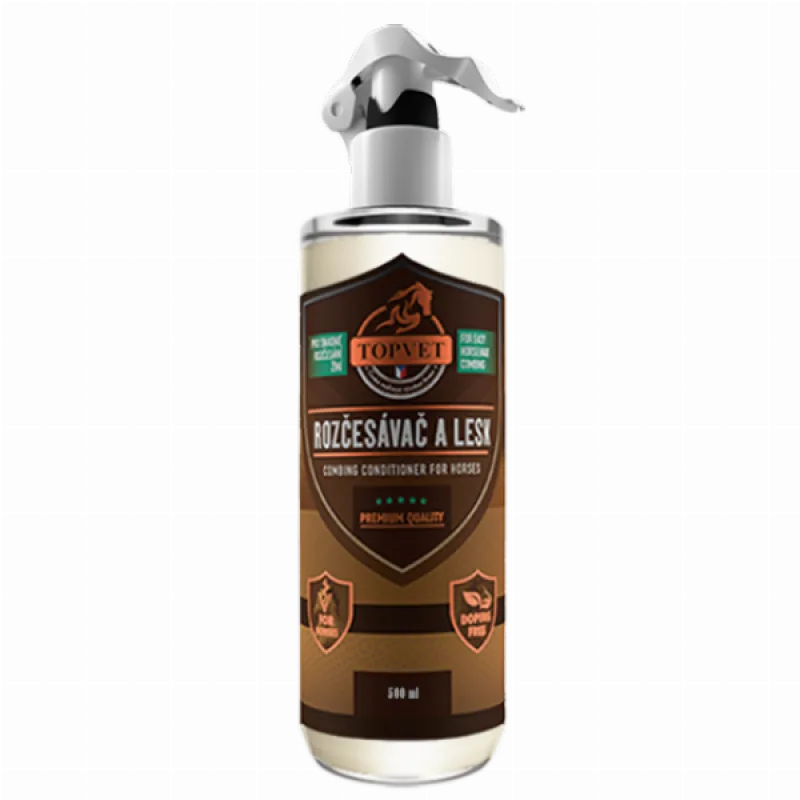 Green idea Rozčesávač a lesk pre kone 500 ml -