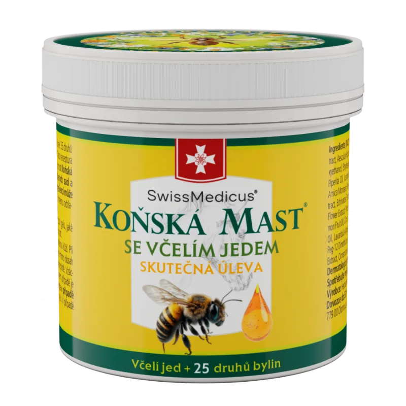 Herbamedicus Konská masť so včelím jedom 150 ml - Swiss Medicus