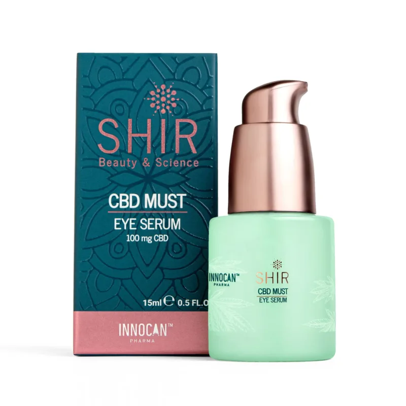 SHIR Beauty & Science CBD očné sérum proti opuchom, tmavým kruhom a vráskam 15 ml -