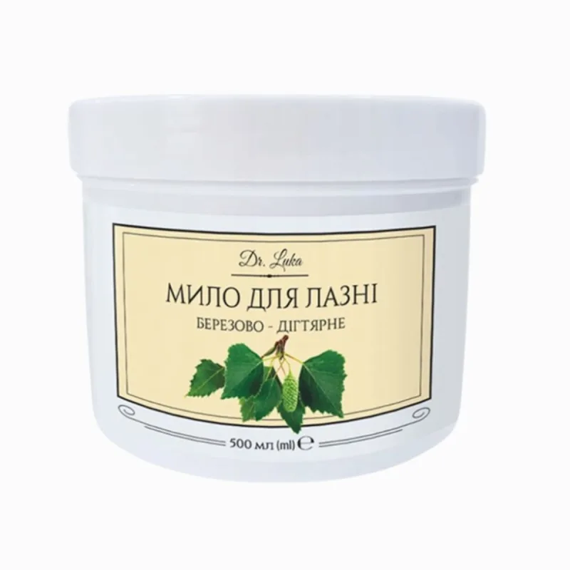 HealthNA Krémové mydlo z brezového dechtu na telo a vlasy - 500 ml - Dr.Luka