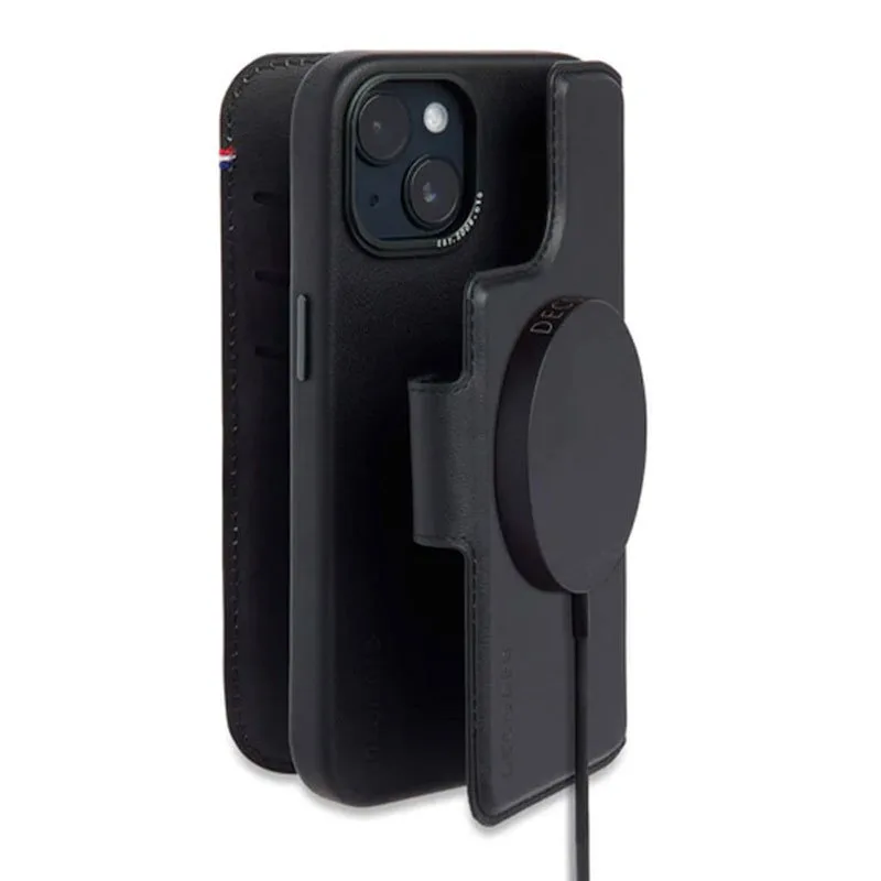 Decoded puzdro Leather Detachable Wallet MagSafe pre iPhone 14 Plus - Black