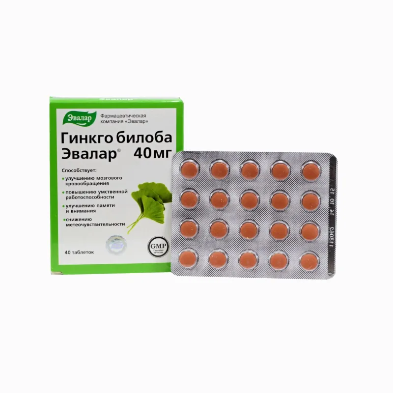 Evalar Ginkgo Biloba 40mg