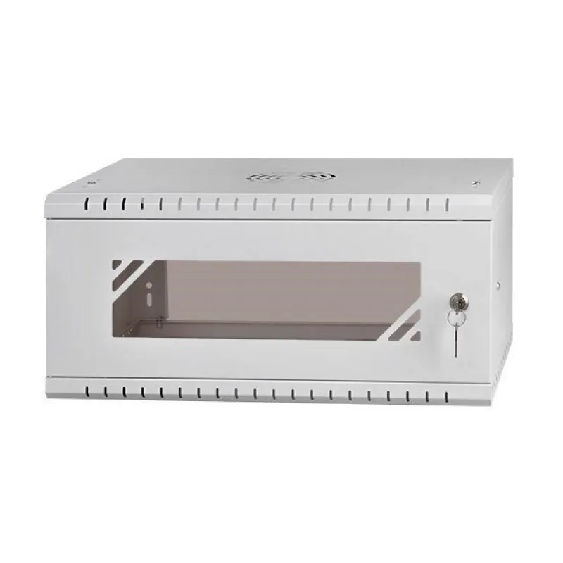 LEXI-Net 19" nástěnný rozvaděč Basic 4U 520x450, skleněné dveře, bez…