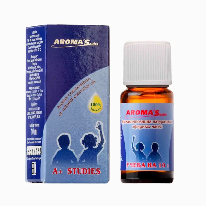 Aroma´Saules Zmes esenciálnych olejov Učenie (10+) - 10 ml - Aroma'Saules