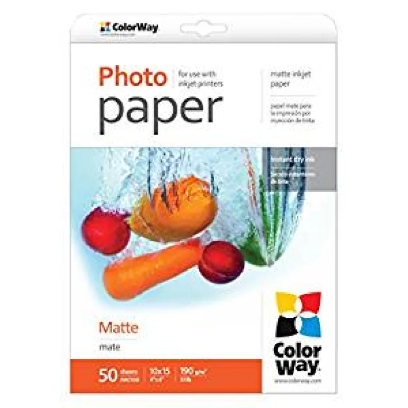 ColorWay Fotopapier Matný 190g/m,50ks,10×15 PM1900504R