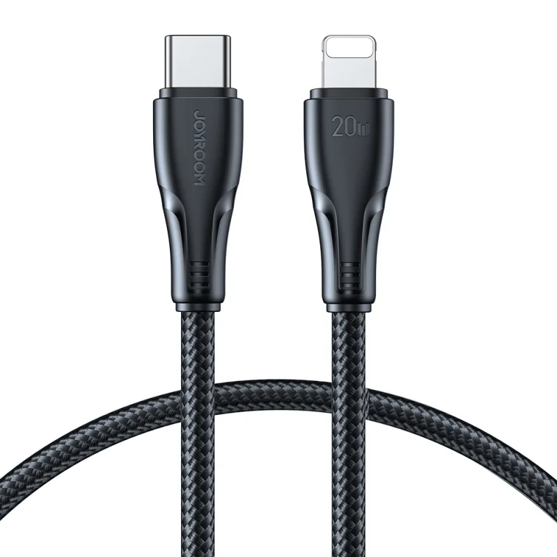 Kábel Joyroom Surpass Series A11 Lightning / USB-C 20 W 1,2 m – čierny