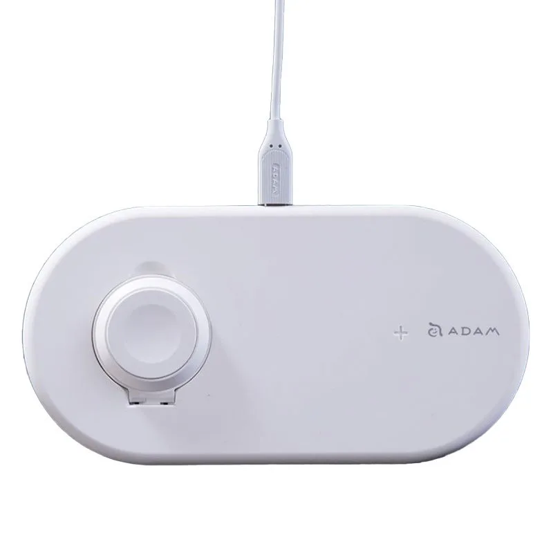 Adam Elements Omnia Q2 2-in-1 Fast Charging Stand - White