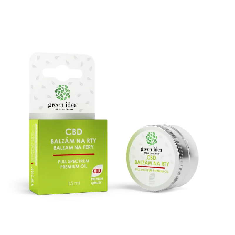 Green idea CBD balzam na pery 15 ml -